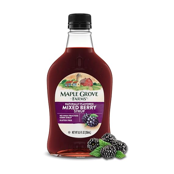 Maple Grove Farms Mixed Berry Syrup, 8.5 Fluid Ounces