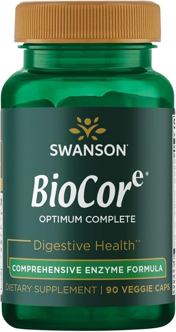 Swanson BioCore Optimum Complete Full Spectrum Enzymes, 90 Veg Capsules