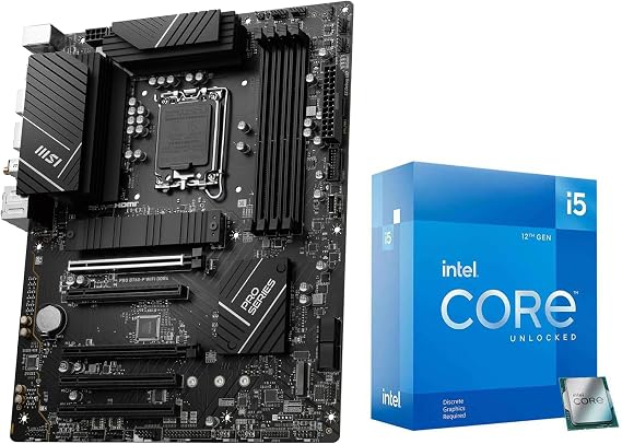 Micro Center CPU Motherboard 12600KF 12th Gen 10-Cores LGA 1700 Desktop Processor with MSI PRO B760-P WiFi DDR4 ProSeries Motherboard