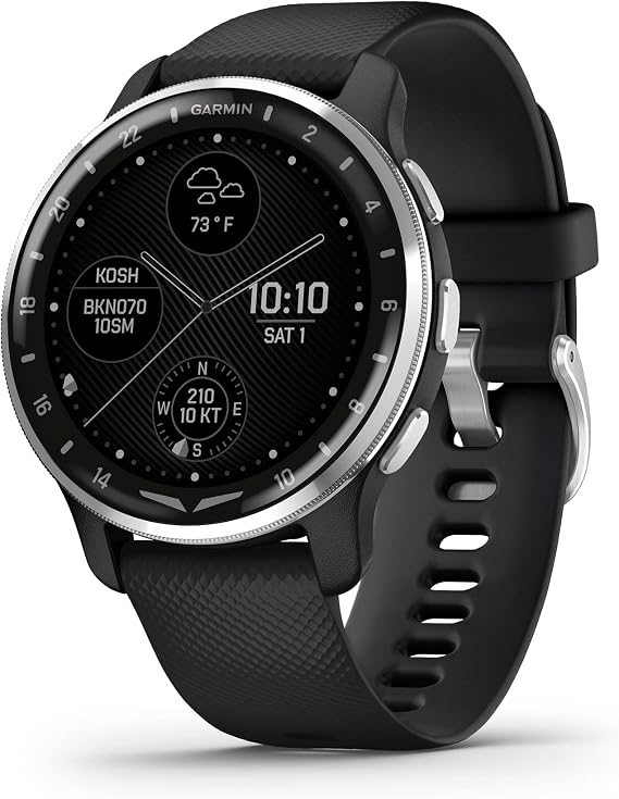 Garmin D2TM Air X10, Touchscreen Aviator Smartwatch with GPS, Aviation Weather, Call and Text, Health and Wellness Features and More, Black | GPS, touchscreen aviator, aviation weather, call and text