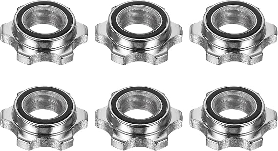 Dumbbell Collars, Barbell Spin Lock Hex Nuts Anti Slip Weight Clip Steel