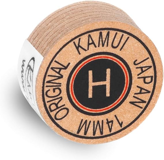 KAMUI Original Laminated Pool Billiard CUE TIP - 1 pc (Hard, 14 mm)