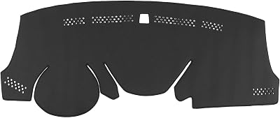 WellVisors Black Dash Mat Dashboard Cover Compatible with Hyundai 2011-2016 Elantra Sedan