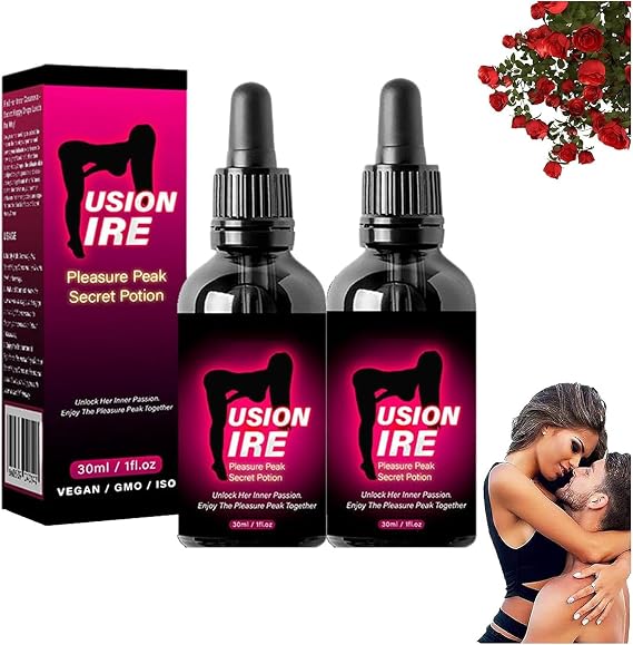 FusionFire Pleasure Peak Secret Potion - Drops, Happy Hormones for Women, Desire Fusion Passion Elixir, Pleasurepeak Oral Enhancer