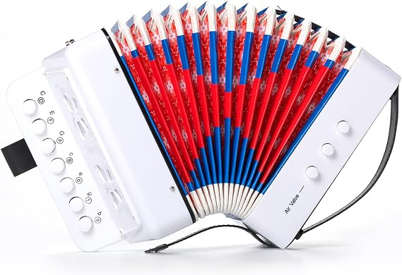 Eavnbaek 10 Keys Button Control Beginners Accordions Musical Instruments