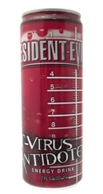 Resident Evil T Virus Antidote Energy Drink 12 FL OZ 355mL One 1 Can. Collectible Can