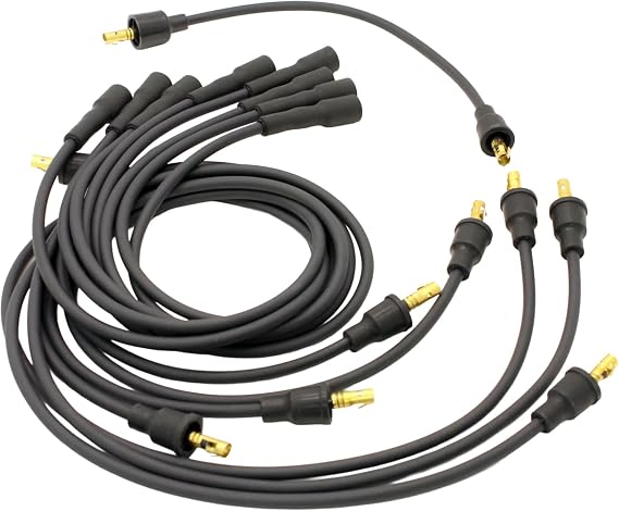 PerTronix 708102 Flame-Thrower Black Custom Fit Spark Plug Wire for 8 Cylinder GM