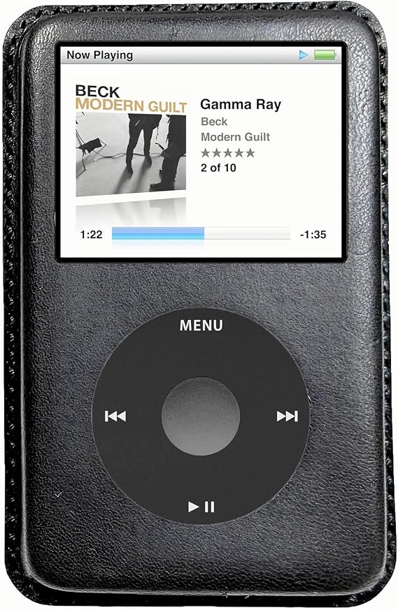 Handmade Leather Protective Cover for iPod Classic 6th & 7th Generation