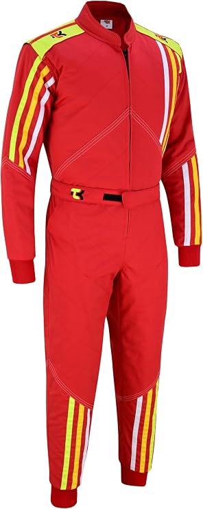 TK Go Kart Racing Suit Race Rally One Piece Poly Cotton Overalls Karting Suit