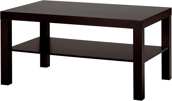 Ikea LACK coffee table, 90x55 cm, black-brown
