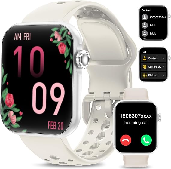 Smart Watch, 1.83" Smart Watches for Women Men (Answer/Make Call), Fitness Tracker with 100+ Sports Modes, Smartwatch with Blood Pressure, Heart Rate, Sleep Monitor, IP67 Waterproof, Grey