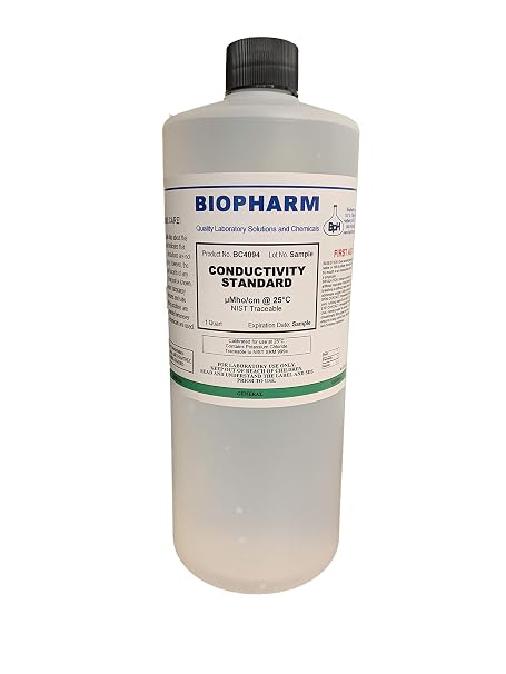 Biopharm Conductivity Calibration Standard, 10,000 S, 1 Quart (950 mL)