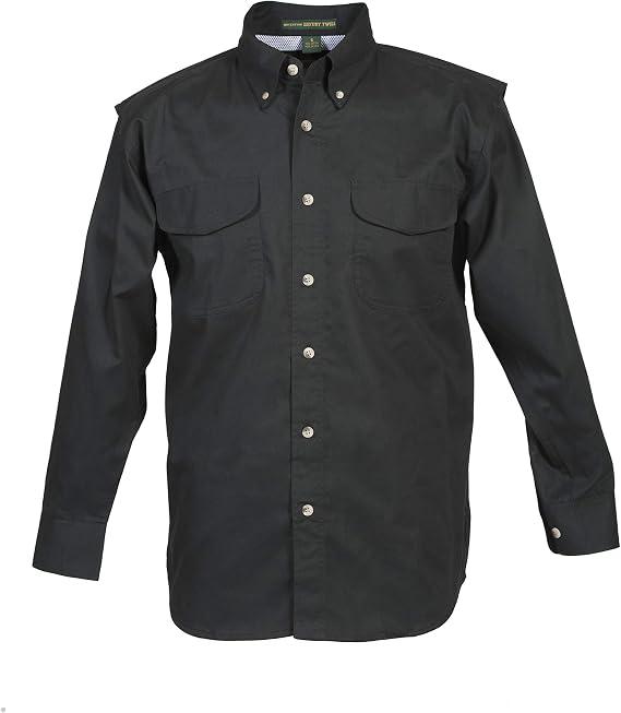 Men's Vented Back Twill Long Sleeve