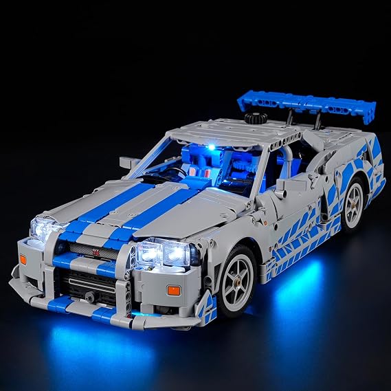 LIGHTAILING Light for Lego-42210 2-Fast-2 Furious-Nissan-Skyline GT-R (R34) Car - Led Lighting Kit Compatible with Lego Building Blocks Model - NOT Included The Model Set
