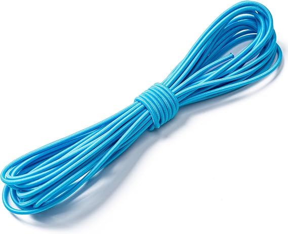 Elastic Bungee Cord, 1/8" x 50' Heavy Duty Bungie Cord(Blue)