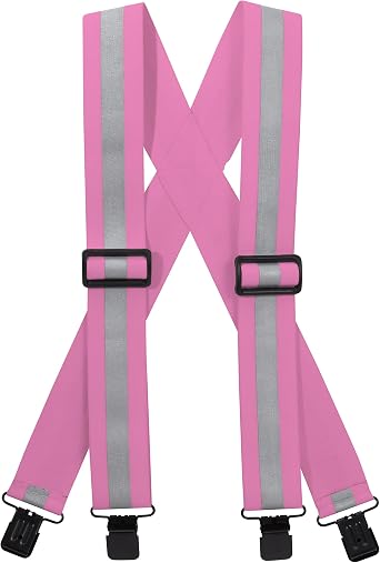 Reflective Suspenders-Pink