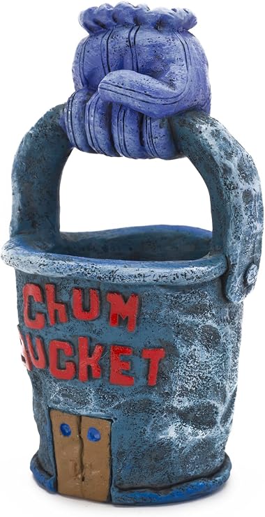 Penn-Plax Spongebob Squarepants Officially Licensed Aquarium Ornament The Chum Bucket Medium