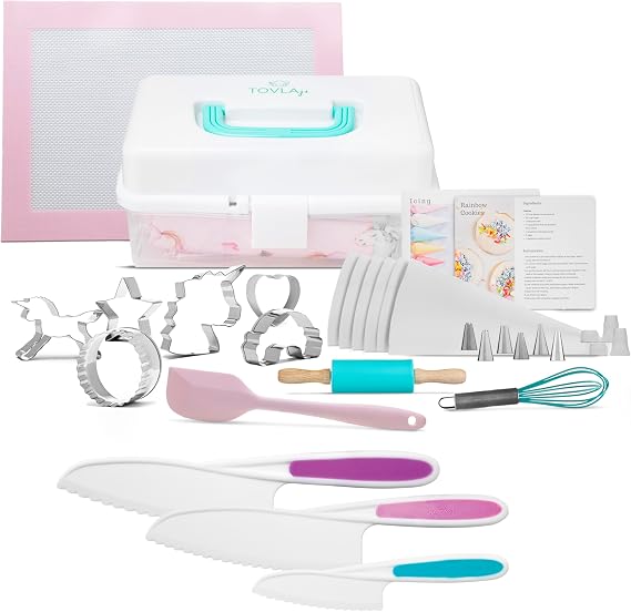 Magical Unicorn Baking Set for Kids - Complete Baking Kit with Apron, Tools, and Recipes