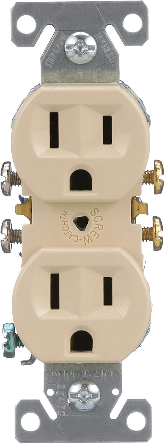 Duplex Receptacle, Ivory