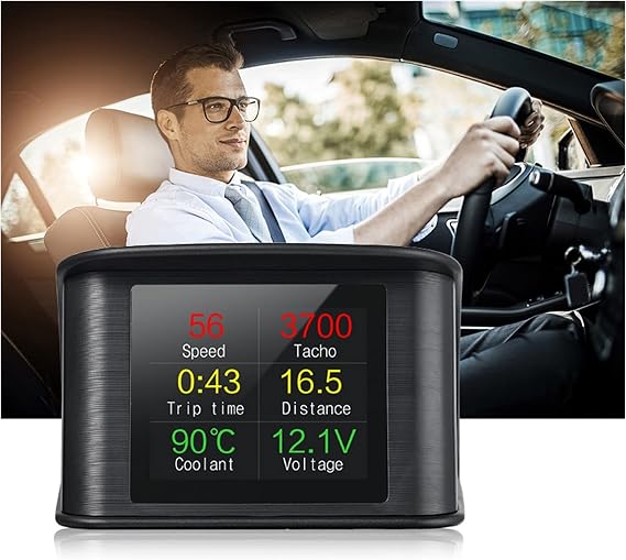 Universal HUD P10 Car Head Up Display Speed Projector OBD2 Speed Projector Computer Digital Speedometer Display