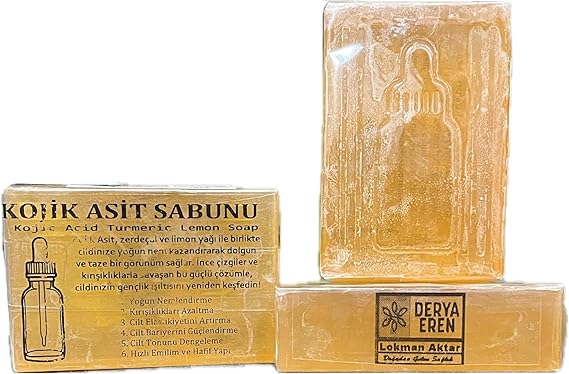 Kojik Asit Sabunu, Zerdeçal ve Limon Yağı İçeren, 120-130gr