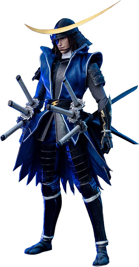 ROCKETTOYS Sengoku Basara Date Masamune Date Masamune 1/6 Action Figure, Gold