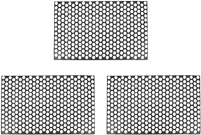 3X Car Rear Tail Light Lamp Stickers Honeycomb Type Decal Carbon Fiber Style 48 x 30cm