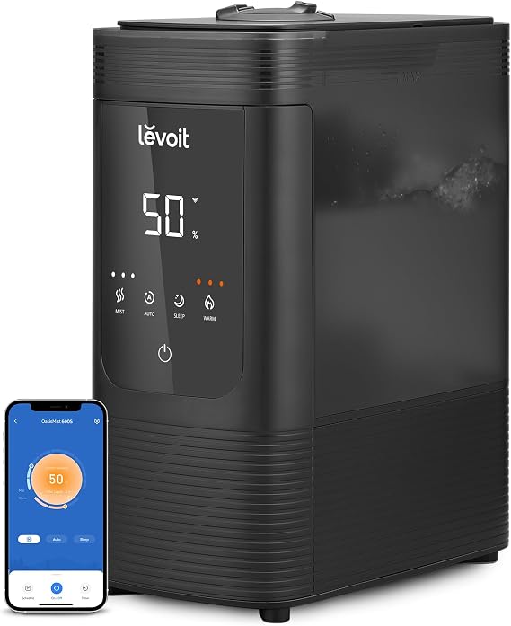 Levoit 6L Smart Warm and Cool Mist Humidifiers for Home Bedroom, 60H