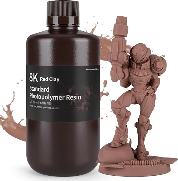 ELEGOO Standar 8K 3D Printer Resin Red Clay 1000g