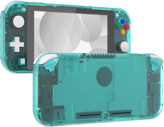 eXtremeRate Emerald Green DIY Replacement Shell for Nintendo Switch Lite, NSL Handheld Controller Housing w/Screen Protector, Custom Case Cover for Nintendo Switch Lite
