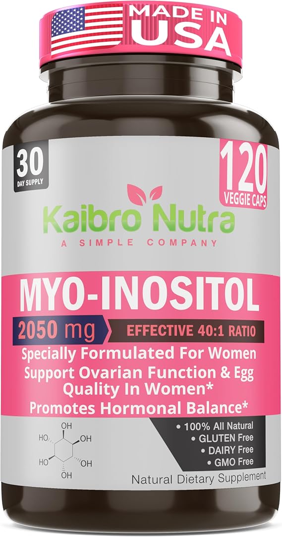 Kaibro Nutra Myo-Inositol & D-Chiro Inositol 40:1 Supplement - 2050mg