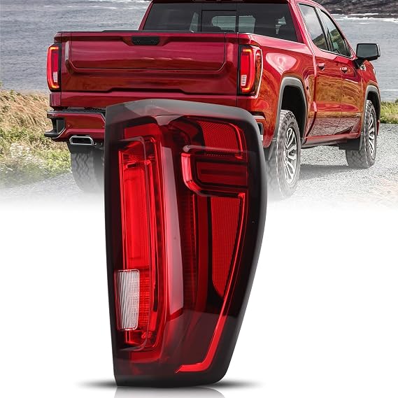 LED Tail Lights Assembly Compatible with 2019-2024 GMC Sierra 1500/2500HD/3500HD,Right Passenger Side Brake Light Taillight Rear Lamp Replace# 84565922 GM2801310