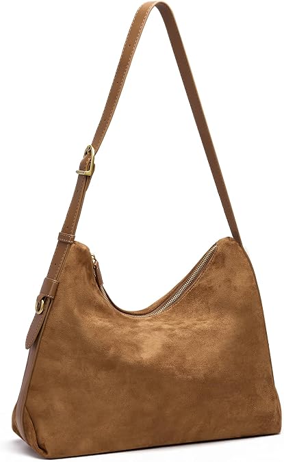 SYTRAH Hobo Bags for Women Slouchy Shoulder Soft Suede Purse