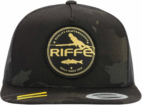 Riffe Quest Trucker Hat - Black Camo