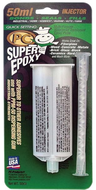 PC Products PC-Super Epoxy Adhesive Paste, Two-Part 50ml Cartridge, Translucent 502