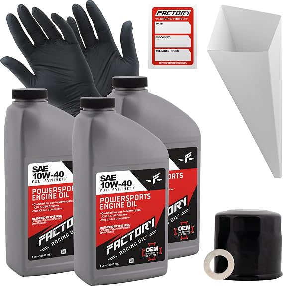 Factory Racing Parts Oil Change Kit compatible with Honda VT600C, VT750C