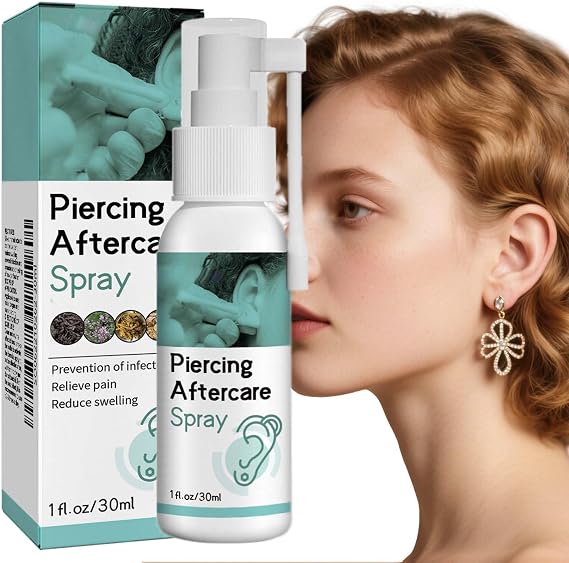 Piercing Cleaning Solution - Cleaning Aftercare Fluid For Ear, Sterile Saline, Saline Solution