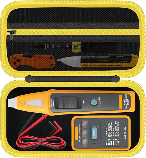 Hard Storage Case for BK120 Breaker Finder & Outlet Tester Kit(CASE ONLY)
