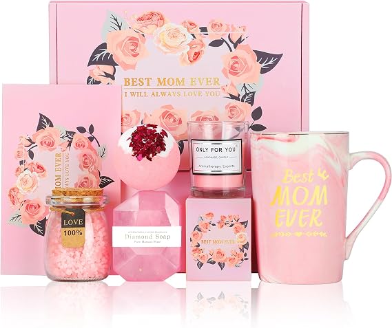 Mothers Day Gifts Ideas Set Birthday Gifts Basket for Mom Unique from Daughter Son Best Mom Ever Gifts for Women Grandma Wife Mother in Law Gifts Box for Mothers' Day Gifts for Mom Who Have Everything