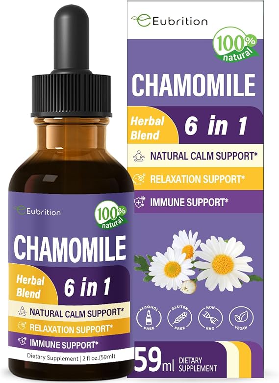Chamomile Extract Drops for Calming & Relaxation Support. 2oz