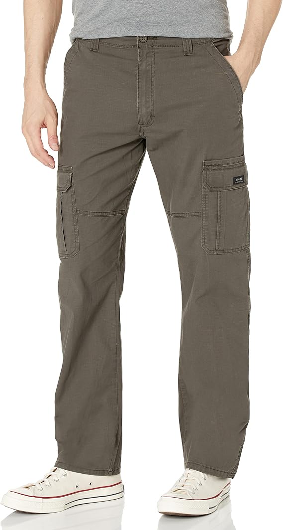 Wrangler Authentics Men's Relaxed Fit Stretch Cargo Pant