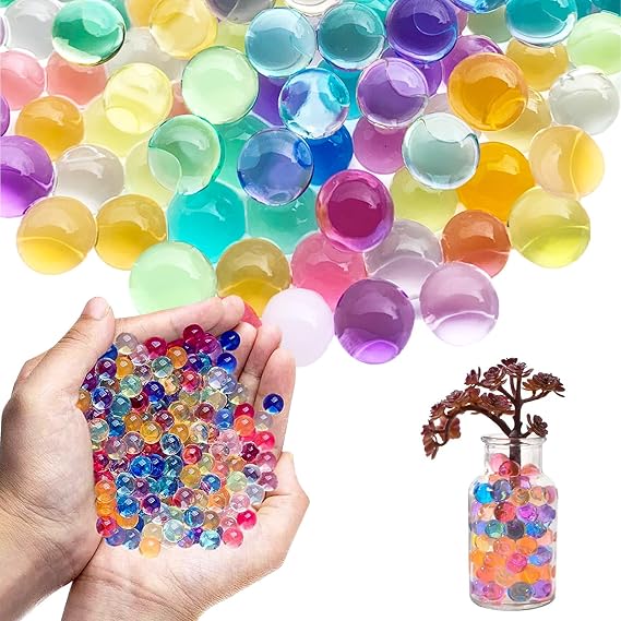 100g Pack 20000 Pièces Water Beads Colorful,Biodegradable Balls,Gel Soil