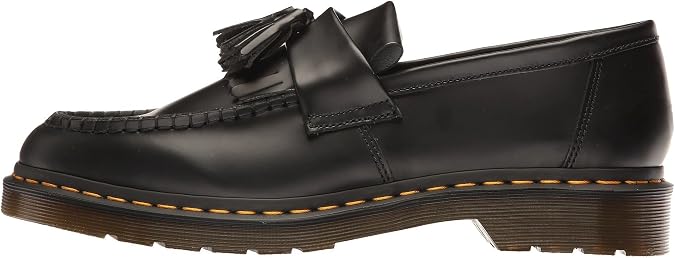 Dr. Martens Men's Adrian Tassel Loafers, Black, 7 Medium US