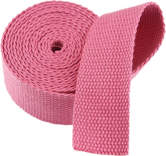 3/4" 1" 1.5" 2" 5 Yards Cotton Webbing Strap for Bags, DIY Crafting, Repairing