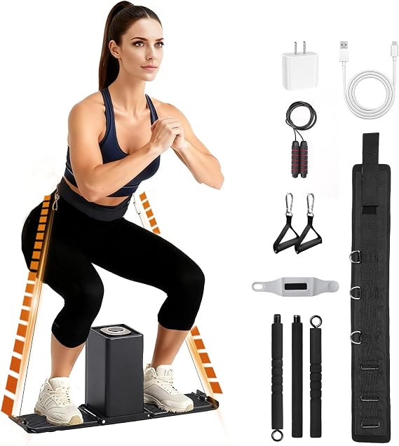 SR3 PRO Smart Home Gym Equipment, Foldable Home Gym for Small Spaces, Portable Full Body Workout Machine with Up to 180lbs Dynamic Resistance
