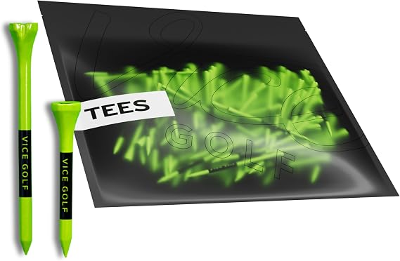 Vice Golf Tees 60 Driver Tees & 15 Short Tees