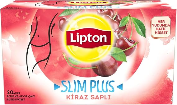 Lipton Slim Plus Kirazlı Bitki Meyve Çayı, 20'li
