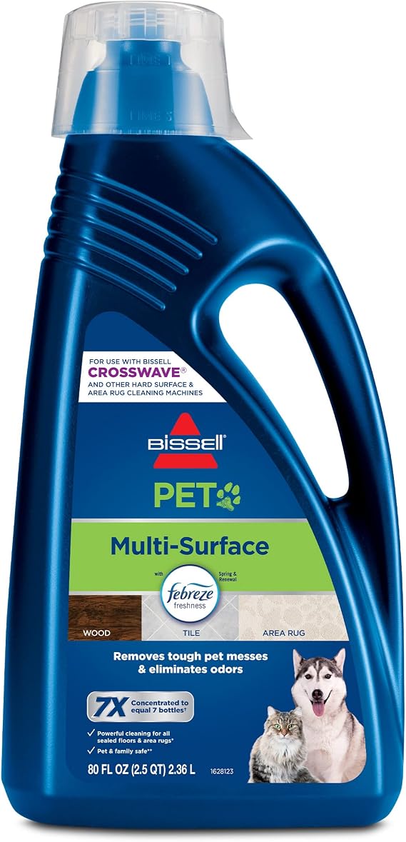 Bissell Multi-Surface Pet Solution with Febreze, CrossWave, 80 oz, 2295L