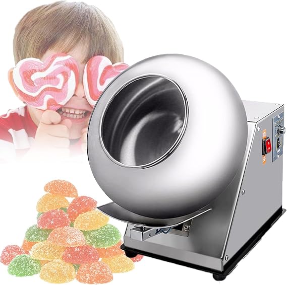Sugar Coating Machine, Peanut Coating Machine, Small Commercial Mini Chocolate Coating Machine, 3-6 Kg/H Automatic Tablet Coating Machine