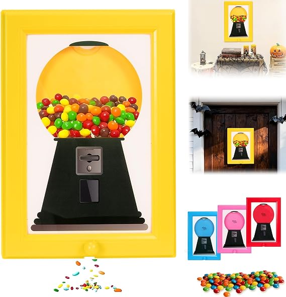 Winb Wall Mountable Candy Dispenser Picture Frame for Candies, Nuts, Treats